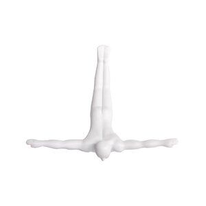 Wall Diver Home Decor Classic Wall-Art Sculpture | 1-Piece | White